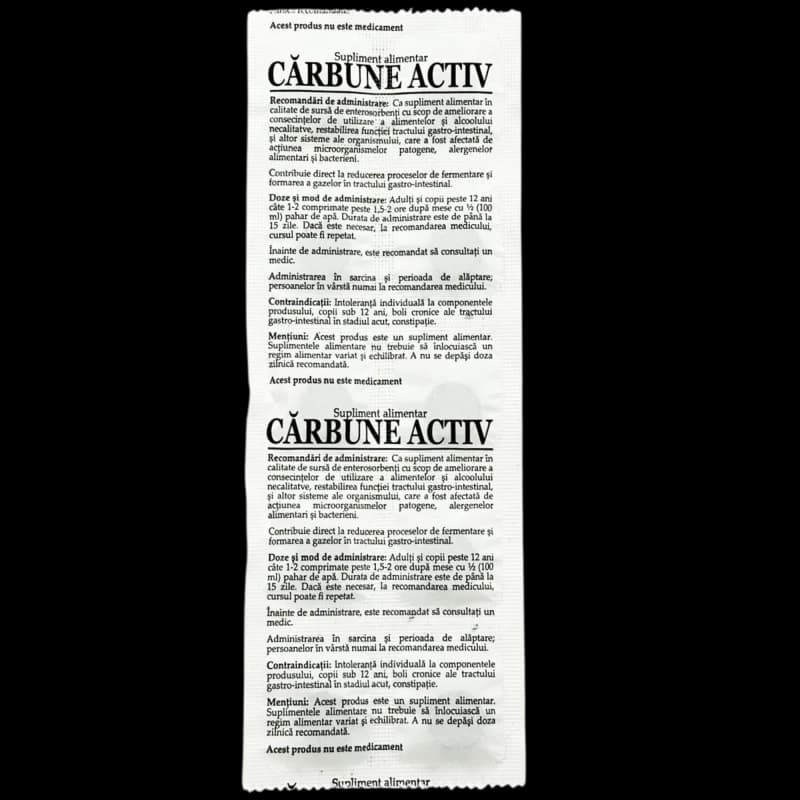 Carbune activat comp. 250 mg N10