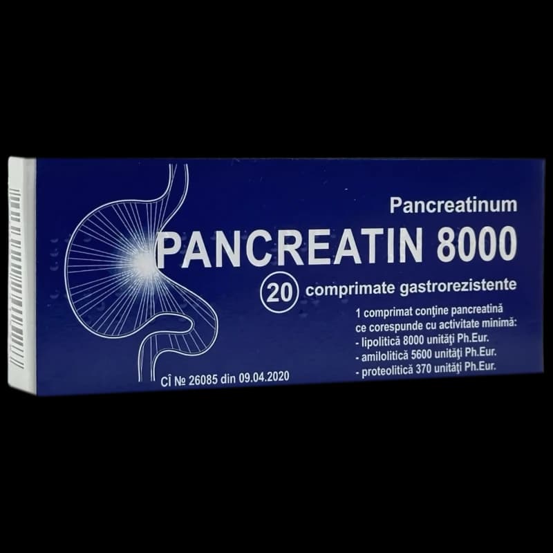 Pancreatin 8000 comp. gastrorez. N10x2